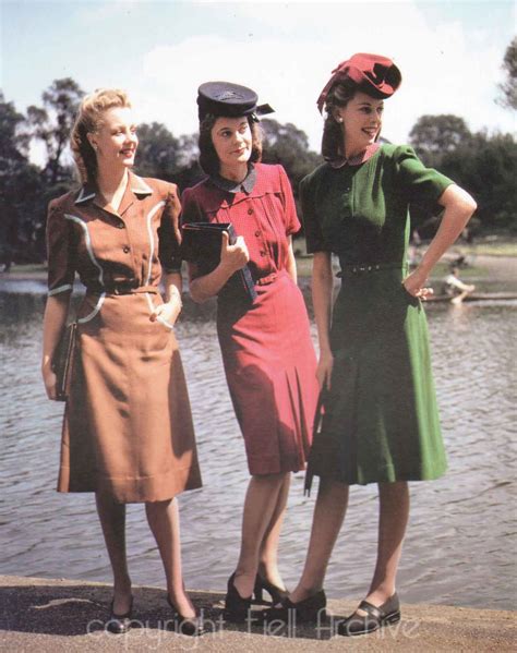 1940s Fashion Womens Dress Code In The War Years Glamour Daze