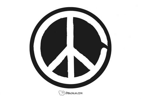 Insignia Peace Day Sellos Dibujos Para Colorear Dia De La Paz