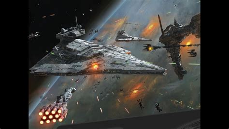 Star Wars Empire At War Space Battle Above Hoth Youtube