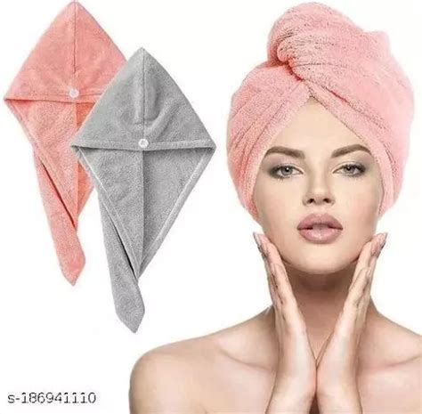 Hair Towel Wrap Turban Microfiber Hair Drying Towels Quick Dry Hair