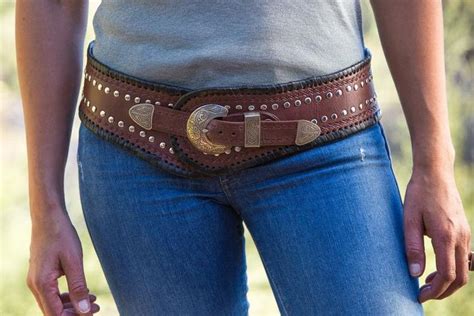 trends in western wear for women over 50 traveling in heels handmade leather belt wide