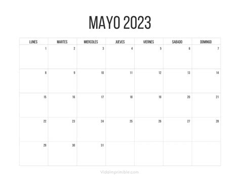 Calendarios Mayo 2023 Para Imprimir Gratis Vida Imprimible Images And