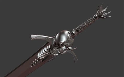 Dmc5 Devil May Cry 5 Dante Rebellion Sword 3d Model Etsy
