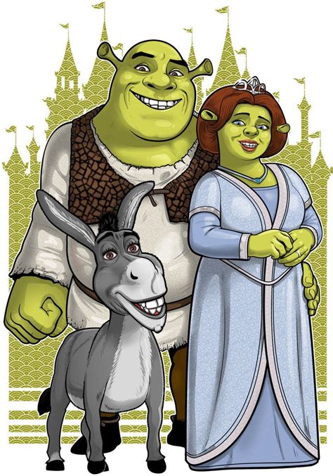 A Very Fun Commission For Shrek Fiona And Donkey Shrek Poster Shrek