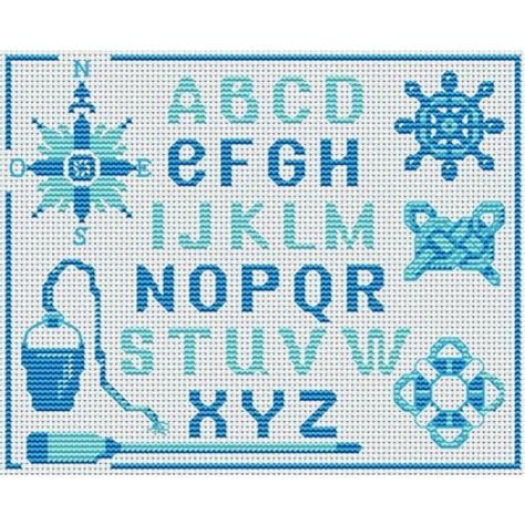 A brand new take on alphabet samplers! point de croix abecedaire #10