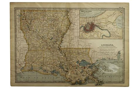 Antique Map Of Louisiana Antique Map Louisiana Map Map