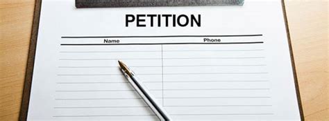 In some jurisdictions, a petition for review is a formal request for an appellate tribunal to review and make changes to the judgment of a lower court or administrative body. Modèle de lettre de pétition gratuite - Courrier pour ...
