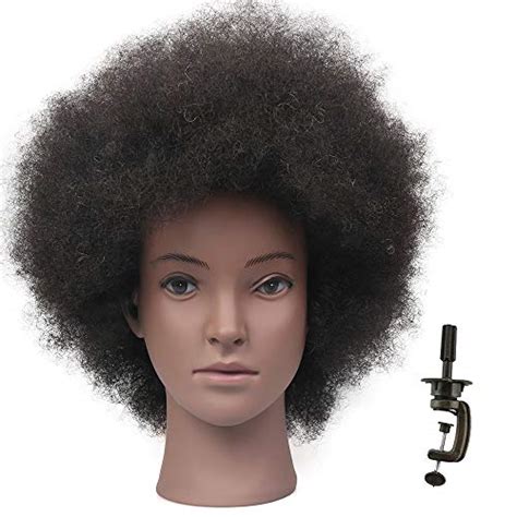 African American Mannequin Head With Human Hair For Braidingcurly Hair