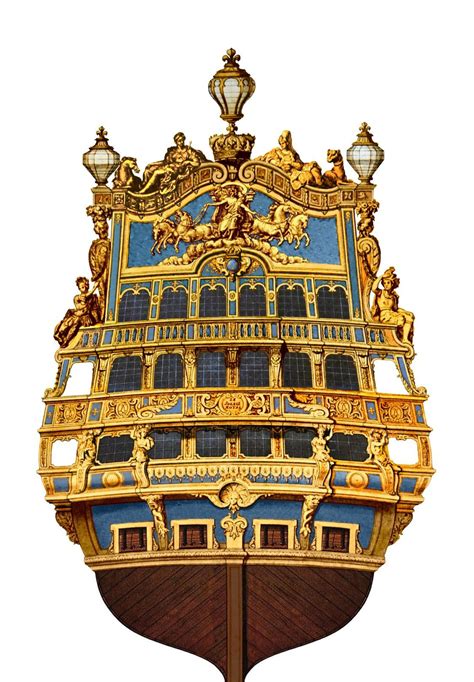 French First Rate Ship Of The Line Le Soleil Royal 1670 Model