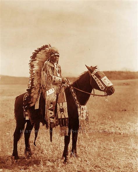 Assiniboine Indian Chief Hector Vintage Photo Native