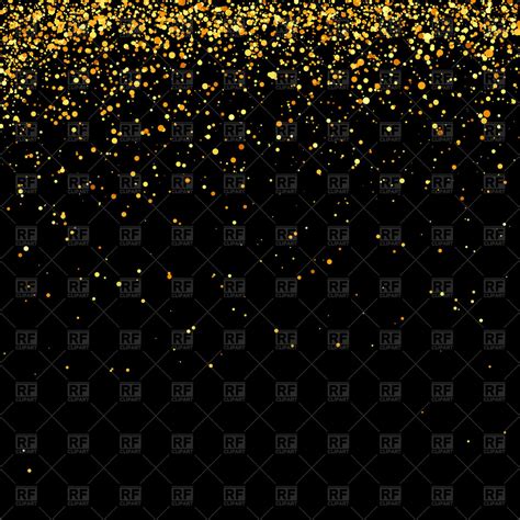 Free Download Yellow And Orange Confetti On Black Background Vector