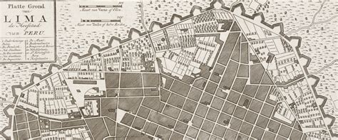 Plano De Lima Capital Del Perú La Metrópolis En América Latina 1830