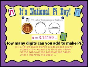 Creativity is essential to particle physics, cosmology. Excel Math: Pi Day Bulletin Board and Ideas for the Math Class