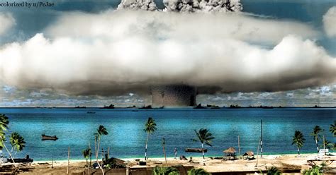 A Test Nuclear Explosion Codenamed Baker Marshall Islands 1946
