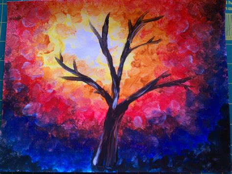 Leese Art Docent Impressionist Autumn Tree Project Making It Sweet