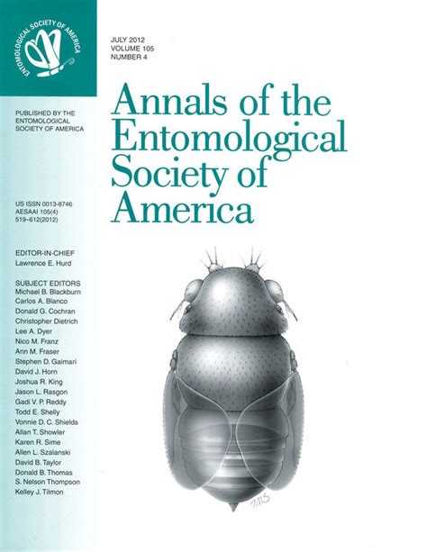 Cover Art Annals Of The Entomological Society Of America Inna Marie
