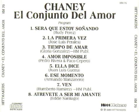 Eddie Fans Conjunto Chaney El Conjunto Del Amor 1989atrévete A