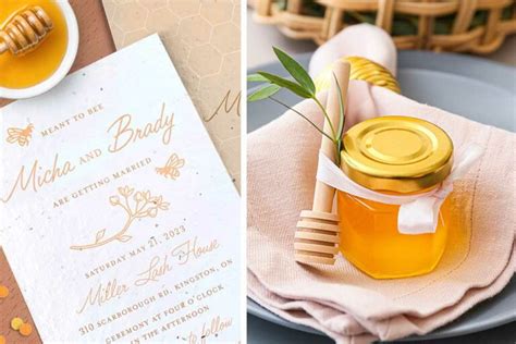Honey Bee Wedding Inspiration Botanical Paperworks