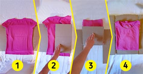 How To Fold Clothes With Cardboard 5 Minute Crafts