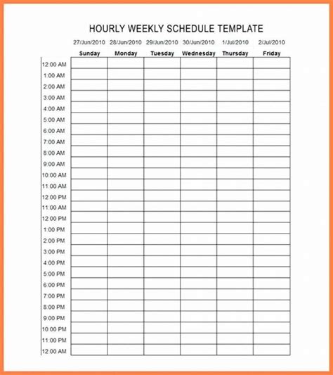 Effective Daily Calendar With Hours Get Your Calendar Printable