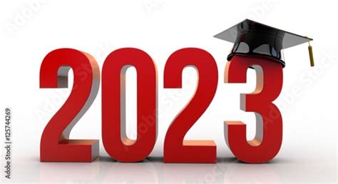 2023 Text With Graduation Hat Buy This Stock Illustration And Explore
