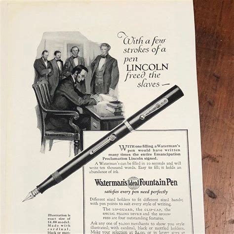 1920s Fountain Pens Vintage Advertisements Lot Of 12 Vintage Etsy