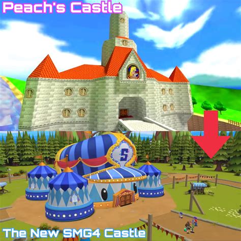 Peach Castle Before And The New Smg4 Castle After By Noe0123 On Deviantart