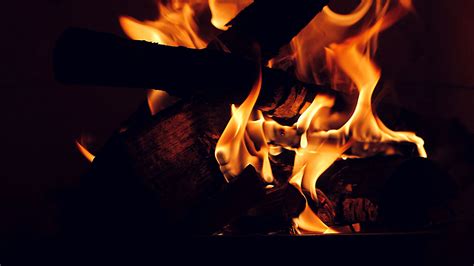 Download Wallpaper 1920x1080 Bonfire Flame Fire Fiery Dark