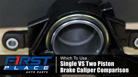 Single Vs Two Piston Brake Caliper Comparison Youtube