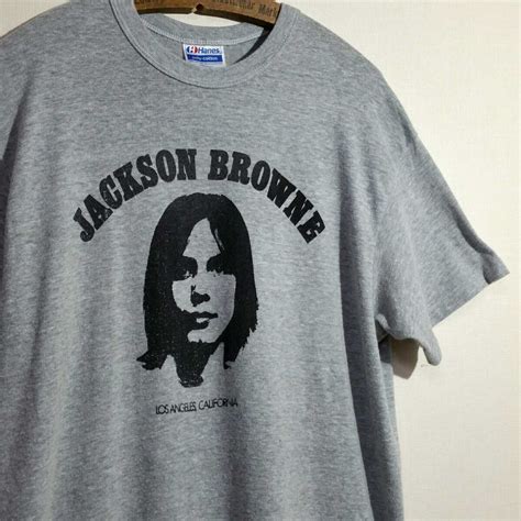 80s Hanesボディー 80s Usa製 Jackson Browne ヴィンテージ Tシャツ Lサイズ ジャクソンブラウン アメリカ