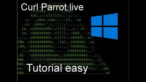 Curl Parrot Live Cmd Tutorial Easy YouTube