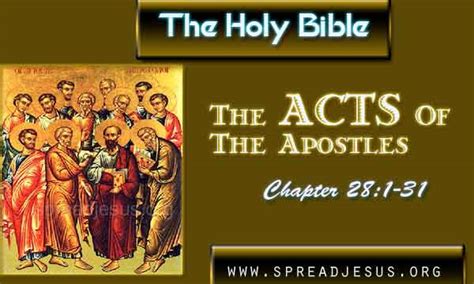 Acts 281 31 The Holy Bible The Acts Of The Apostles Chapter 281 31