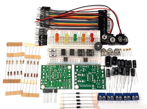 555 Timer Beginners Electronics Prototyping Breadboard Kit Pcb 2 Full