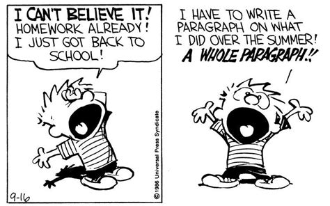 Back To School For Calvin And Hobbes Read Comic Strips At Gocomics
