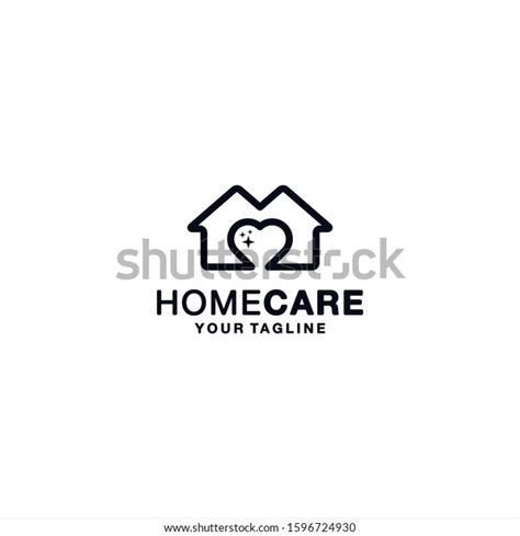 Home Care Logo Design Template Stock Vector Royalty Free 1596724930