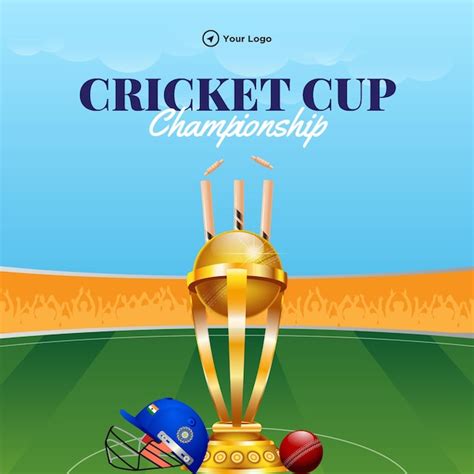 Premium Vector Cricket Cup Championship Banner Design Template