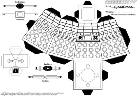 Cubee Dalek Blank By Cyberdrone On Deviantart Dalek Doctor Who