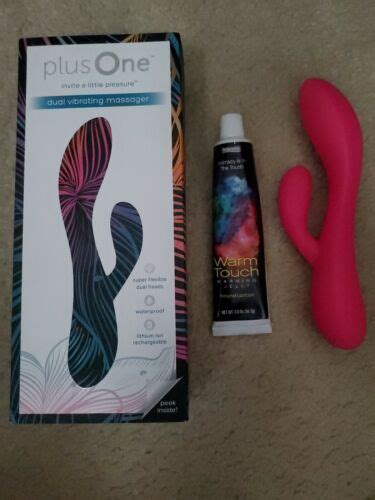 Plusone 6704 Dual Vibrating Massager Pink Usb Rechargeable Ships Free 843445020451 Ebay