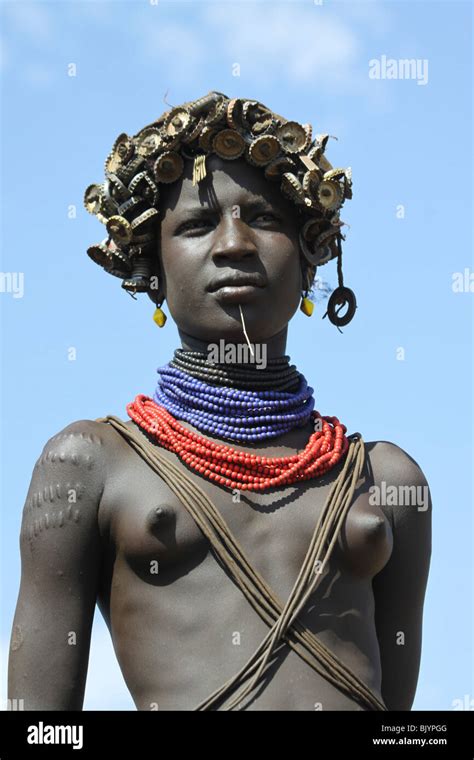 Afrika Äthiopien Omo Tal Daasanach Stamm Frau Stockfotografie Alamy