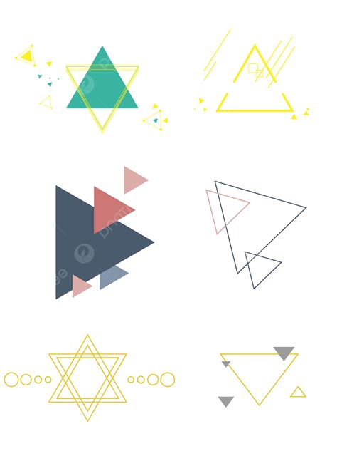 Geometry Elements Vector Png Images Triangular Geometry Vector Element