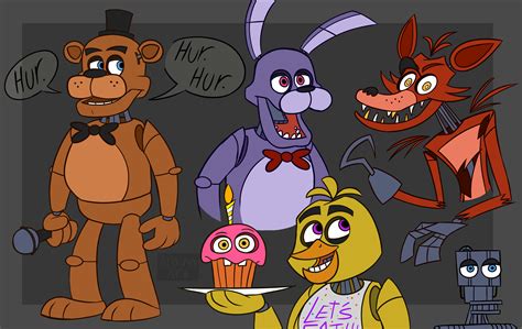 Fnaf 1 Gang By Araina Art On Newgrounds