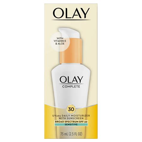 Olay Complete Daily Moisturizer For Sensitive Skin Spf 30 25 Fl Oz