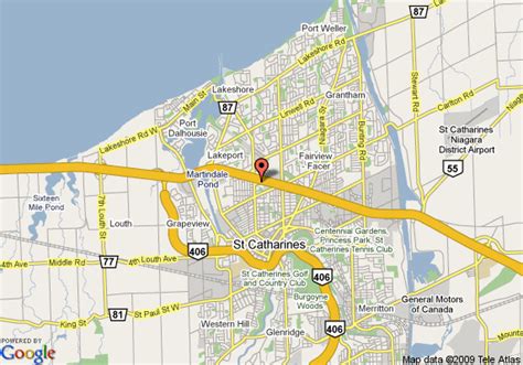St Catharines Map