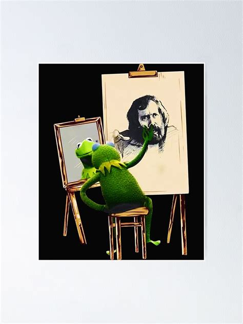 Kermit Drawing Jim Henson Poster For Sale By Atkinsoto Redbubble