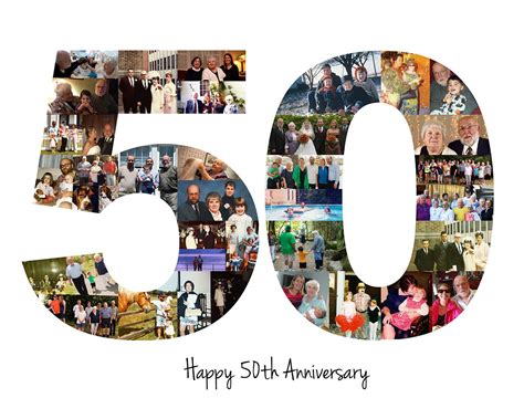 Personalized 50th Birthday Photo Collage T 50th Etsy Birthday Photo Collage Photo