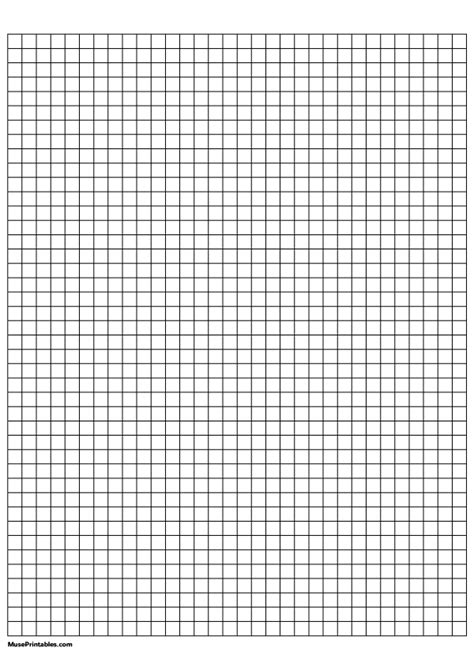 1 4 Inch Graph Paper Printable Free