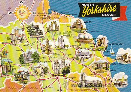 Veja os principais mapa da europa, como mapa político, físico, divisão ocidental e oriental. Inglaterra, mapa turistico de yorkshire - Vendido en Venta ...