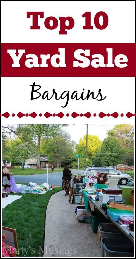 Top 10 Yard Sale Bargains What To Buy And How To Save Yard Sale