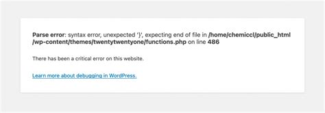 How To Easily Fix A Syntax Error In Wordpress
