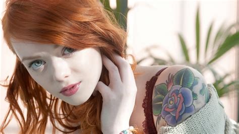 4569014 Blue Eyes Women Redhead Suicide Girls Lass Suicide Tattoo